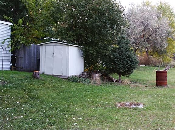 Back/side yard next to open lot