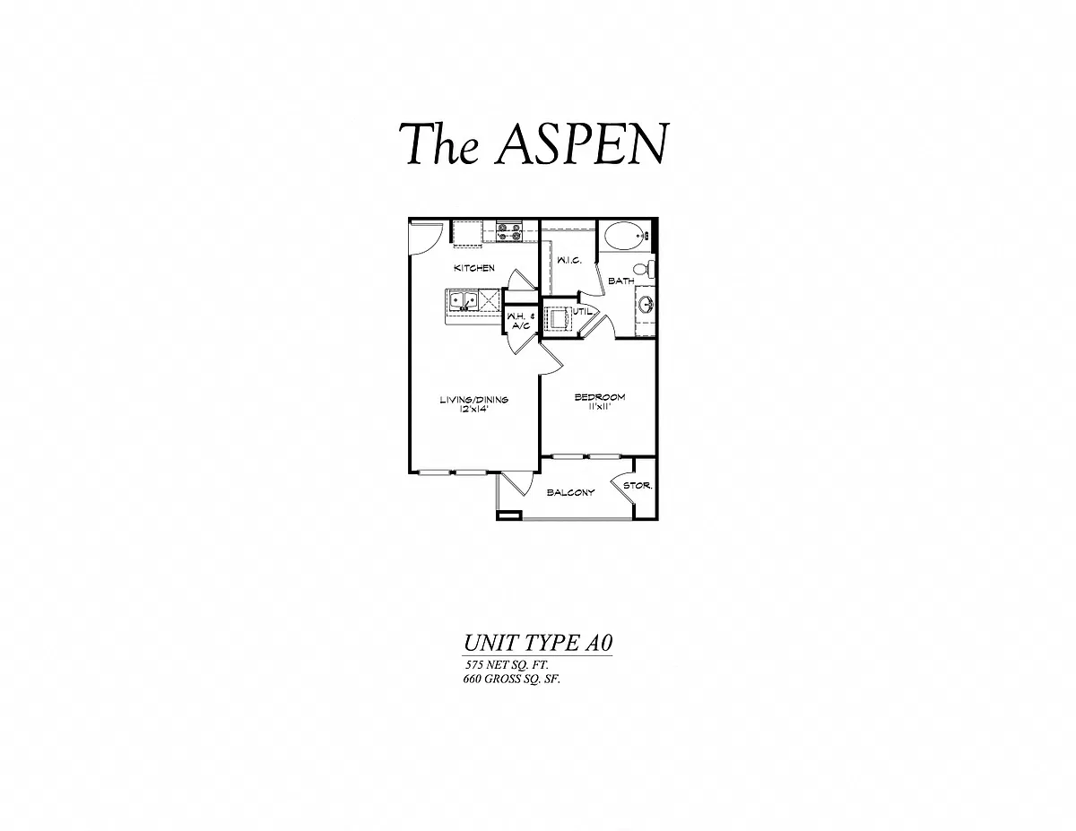 Floor plan A0 -The Aspen