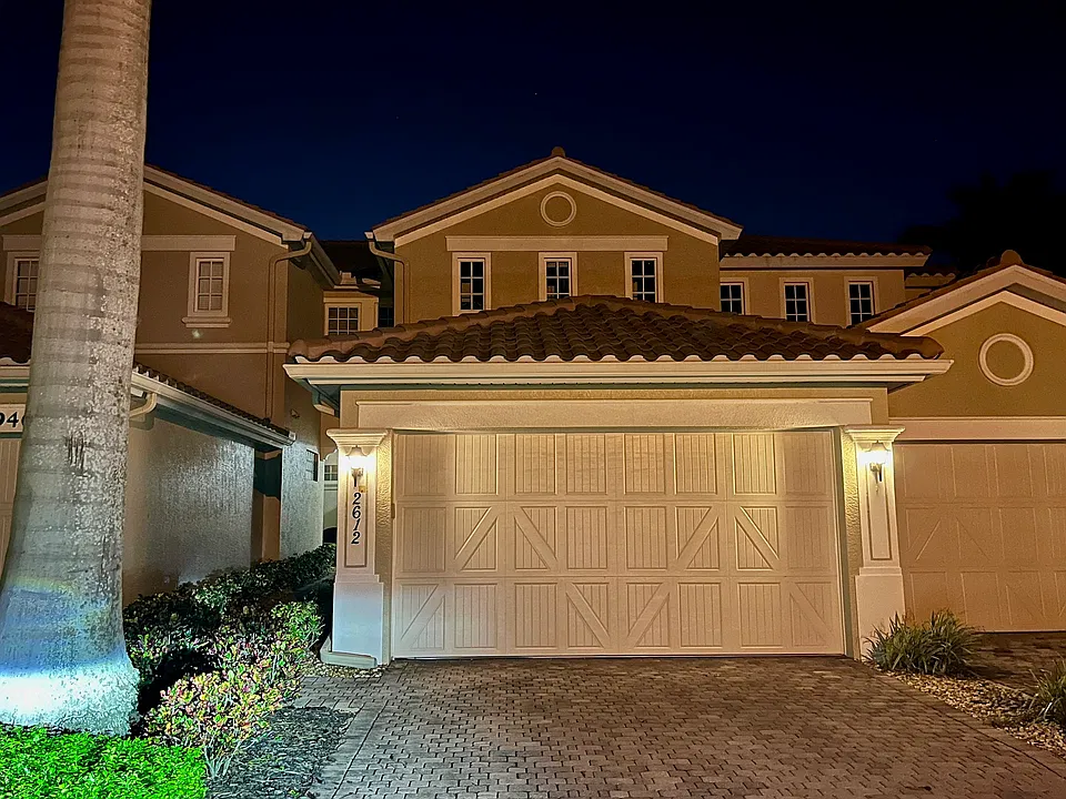 This beautiful home includes a 2 car garage, one floor living, water views and a great location!