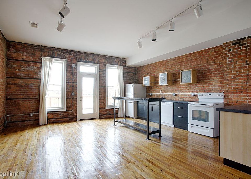 kitchen and living room