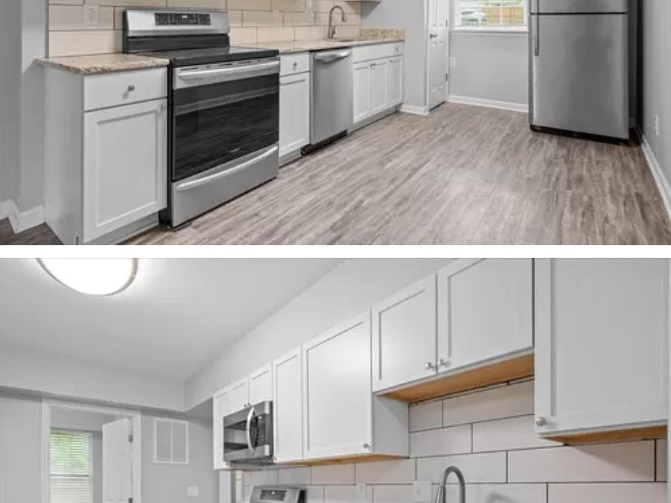Beautiful galley kitchen with room for a dining set