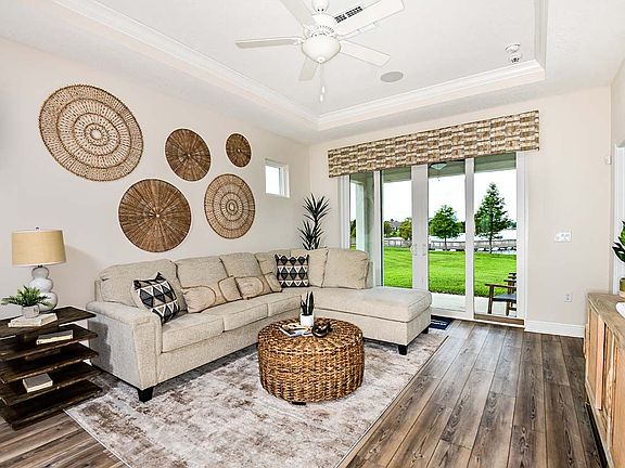 Cypress model home plan new construction home family room at BridgeWater by William Ryan Homes Tampa