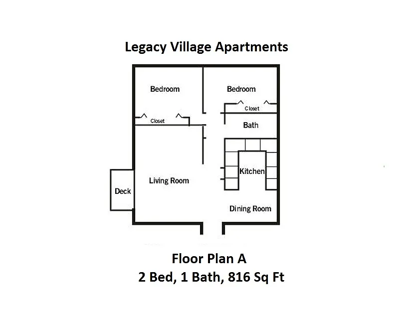 Floor plan 2 Bed Floor Plan A