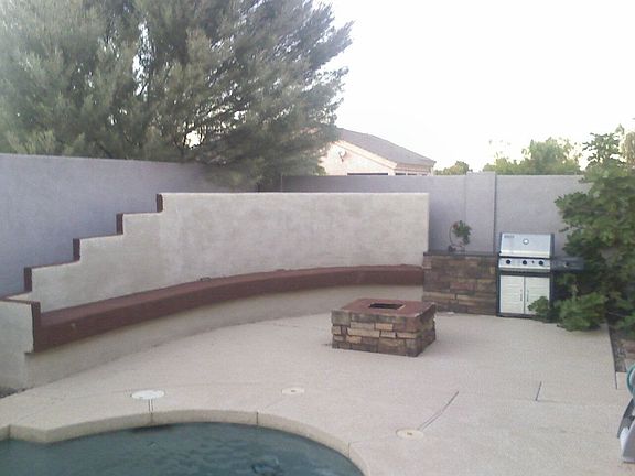 BBQ Seating and firpit