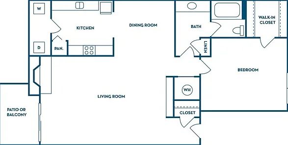 1 Bedroom | 1 Bath | 810 SF 1 Bedroom | 1 Bath | 810 SF