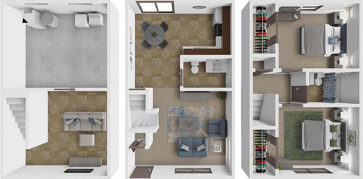 Floor plan Basie Townhome
