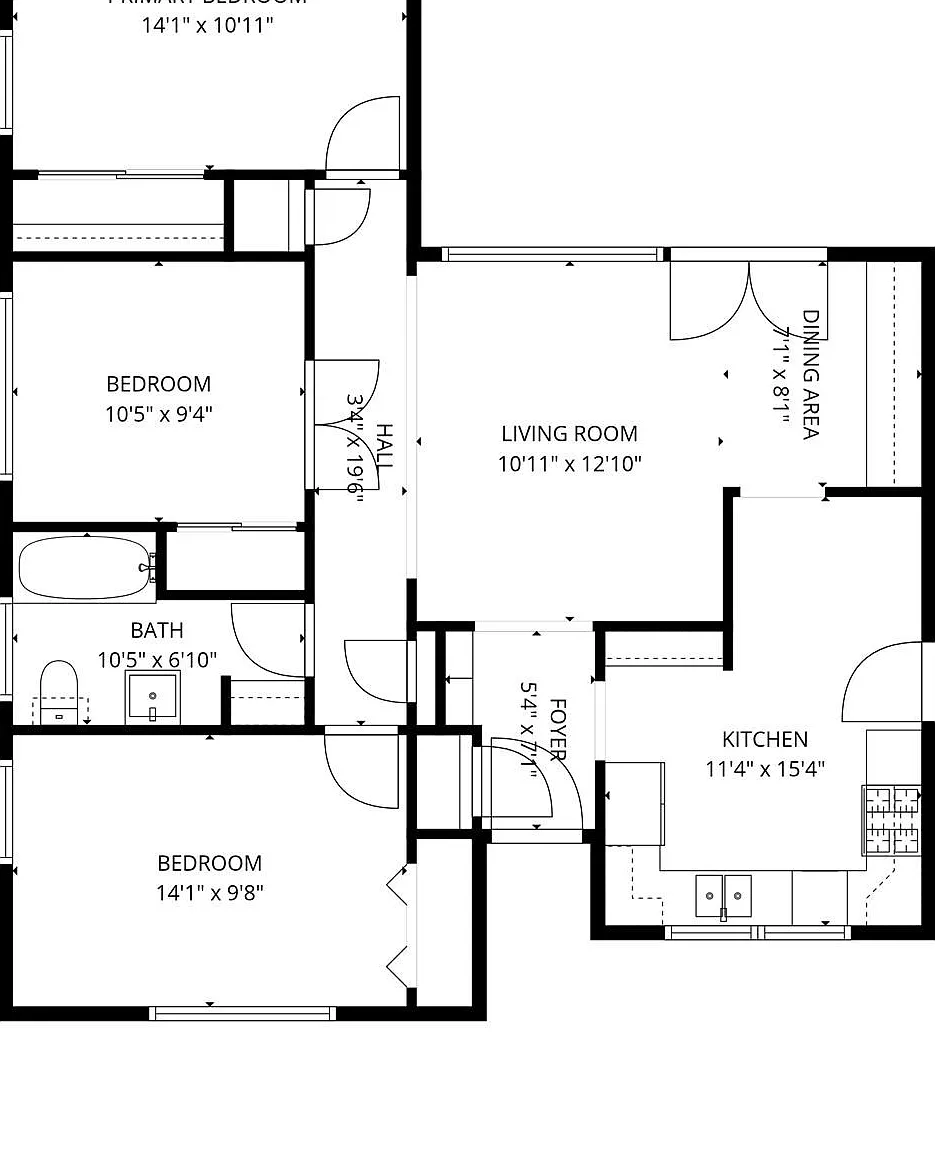 3 bed, 1.0 bath, 1112 sqft, $2,500 — Photo 1