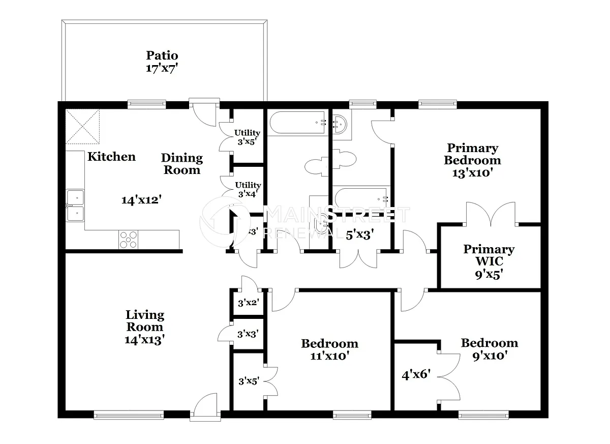 Floor Plan - 8908 Greenmoore Dr