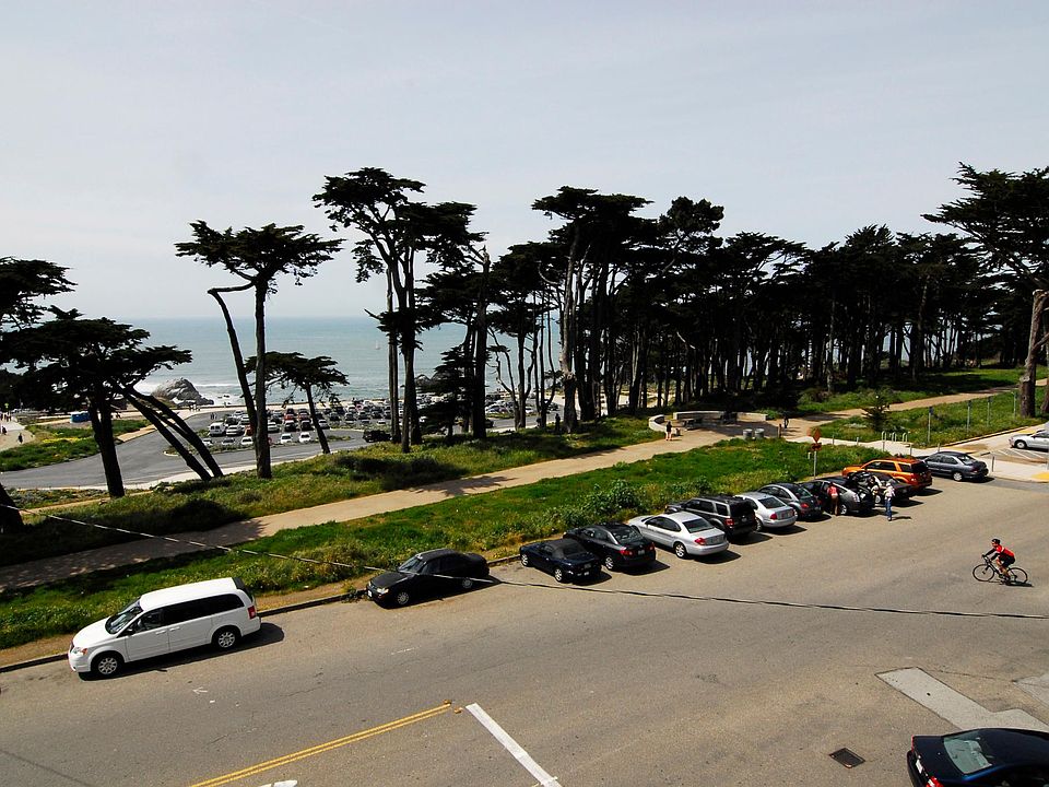 View outside kitchen & living room