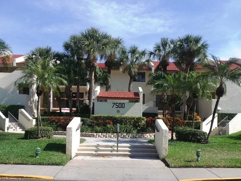 Condo building's front view