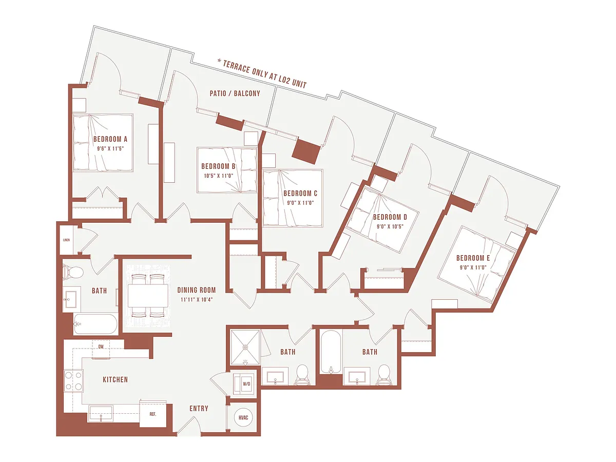 Floor plan Colette Co-Living K2