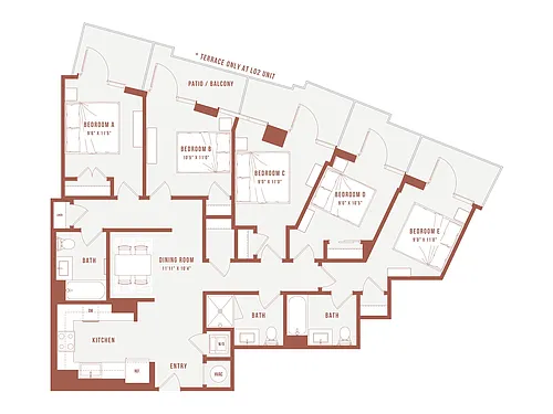 Floor plan Colette Co-Living K2