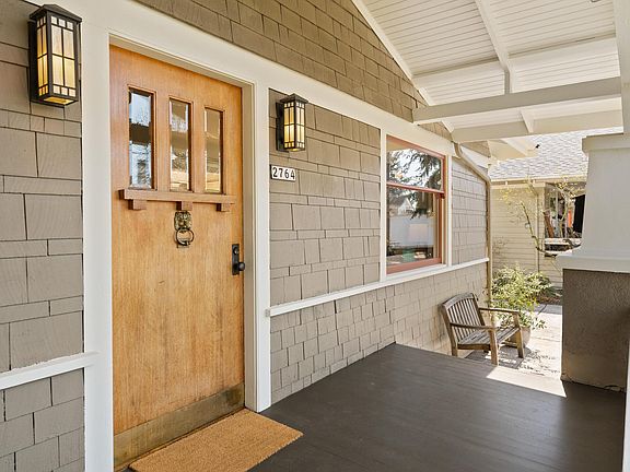 Covered porch entry.