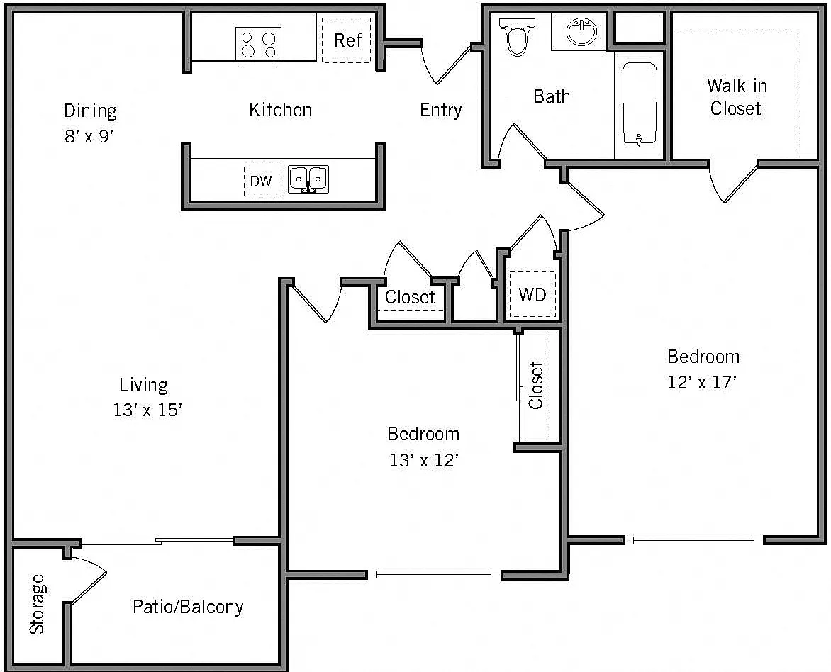 Floor plan 2C