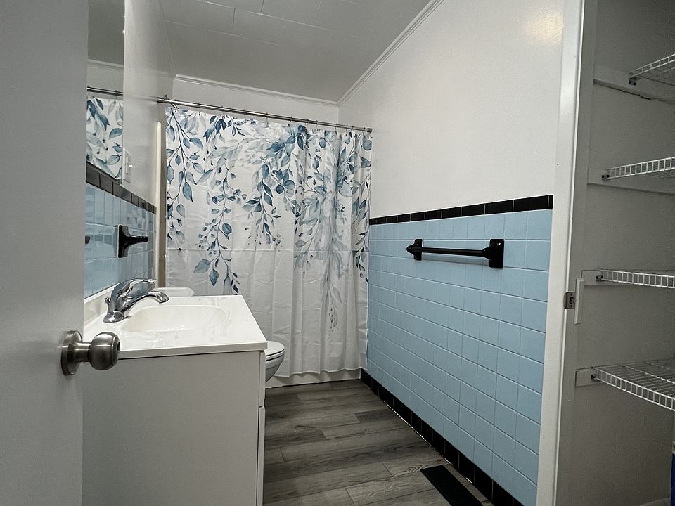 Bathroom view from hallway