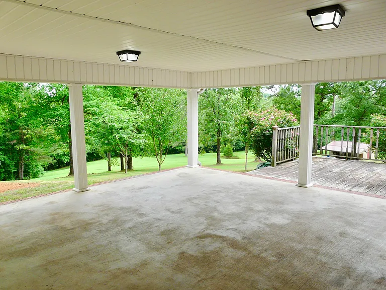 Covered Double Carport/Deck