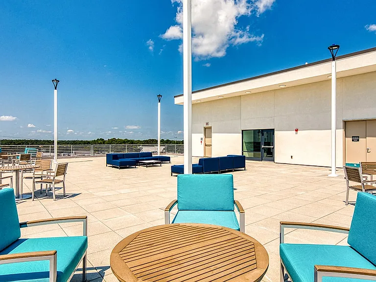 Conversation areas on the Patio Rooftop