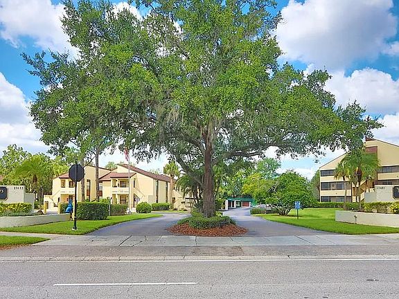 The property has mature landscaping that provides a very lush feeling when you arrive home.