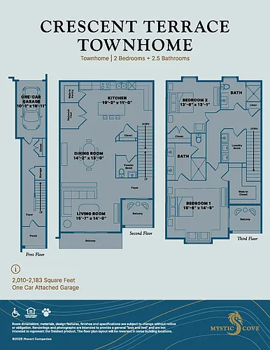 Floor plan Crescent Terrace Townhome