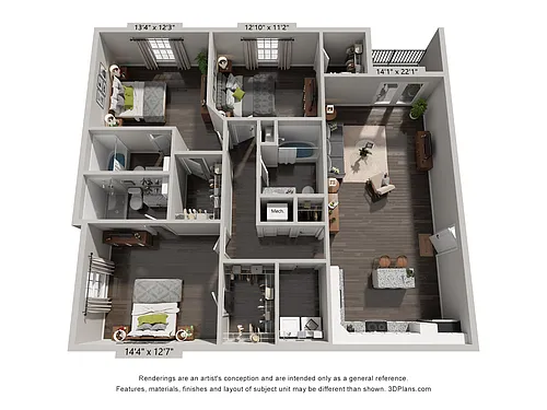 Floor plan Crown of Thorns