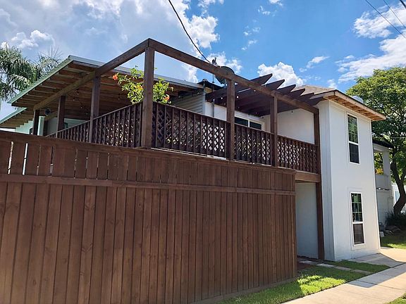 Tall privacy fence