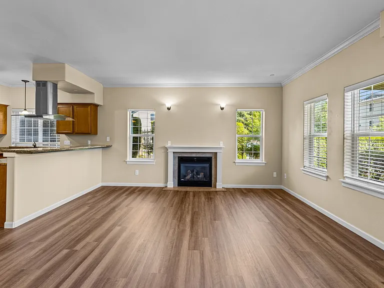 Townhome Living Room with Fireplace