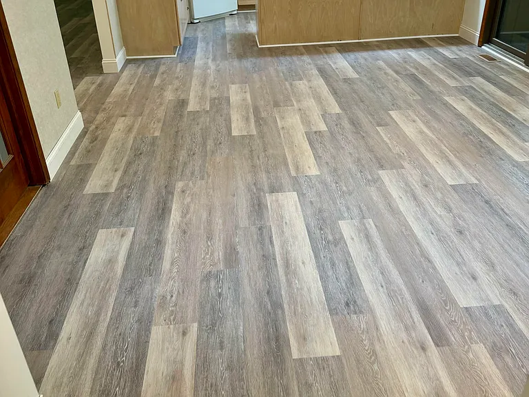 large eat-in kitchen, currently has a tall table with 4 chairs, but can be moved if need to be for extra furniture space