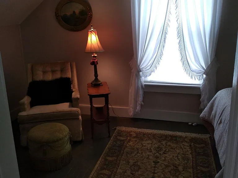 Sitting area on second level.