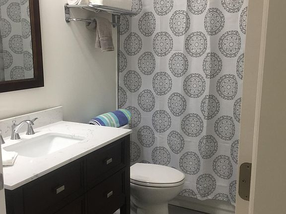 New Home tub shower grey why tile