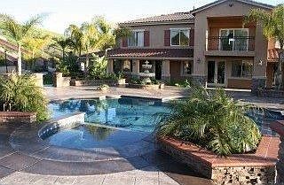 Solar heated pool