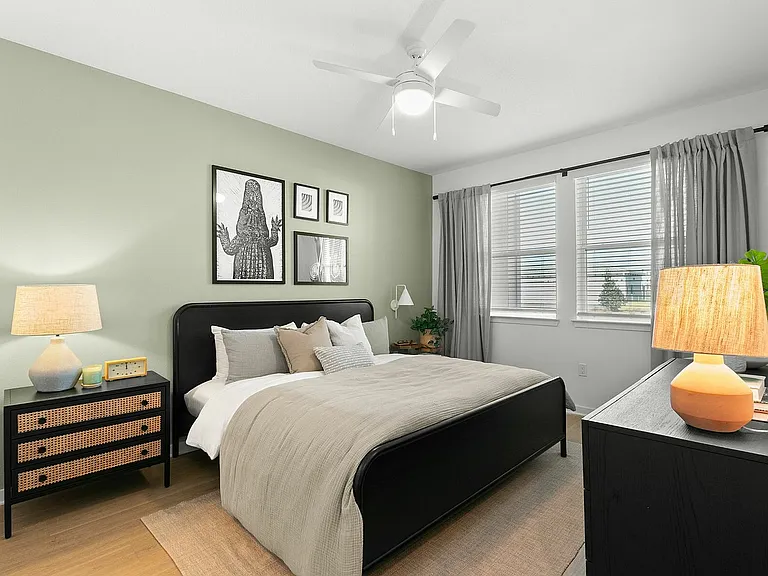 Spacious Bedrooms w/ Ceiling Fan