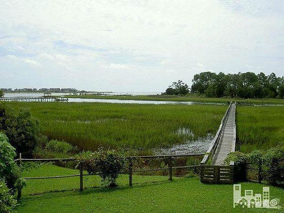 View from house toward pier/dock