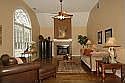Vaulted Family Room With Fireplace