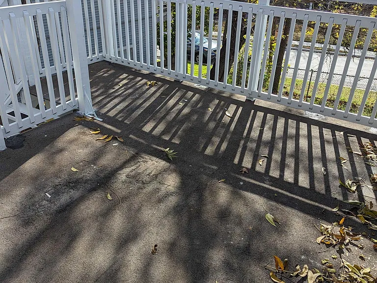 Large, private patio