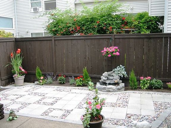 Rear patio area