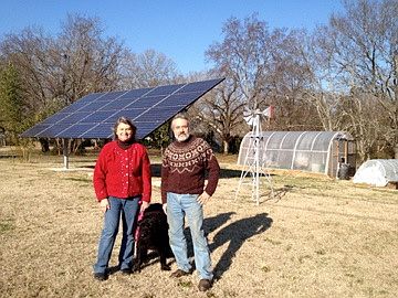 Solar array, greenhouse