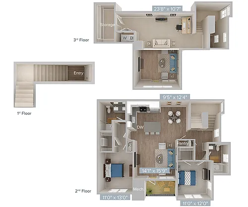 Floor plan B1L-1612