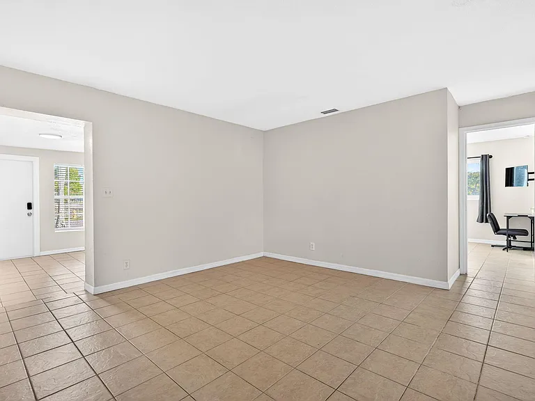 Living Area with Storage Shelving / Lockers to be added