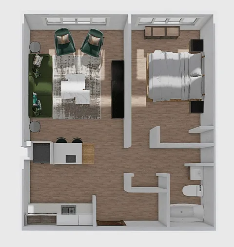 Floor plan 1 Bedroom