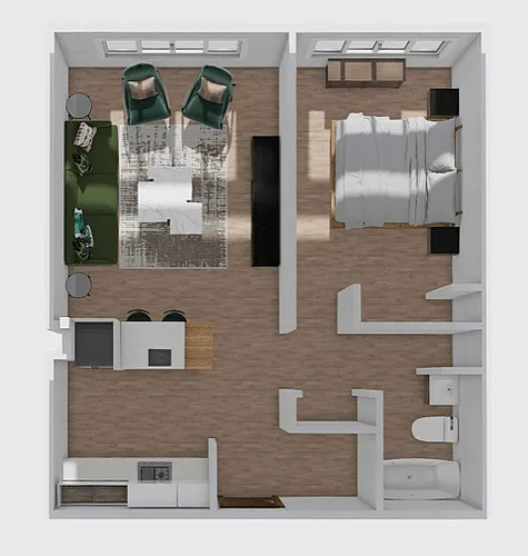 Floor plan 1 Bedroom