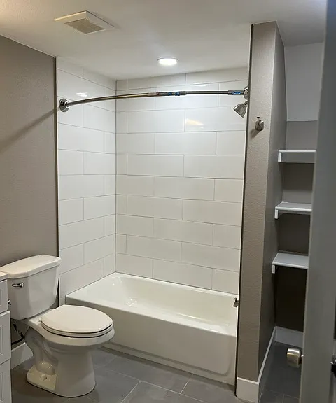 BASMENT BATHROOM.
