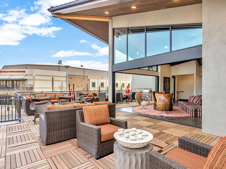 Outdoor lounge area