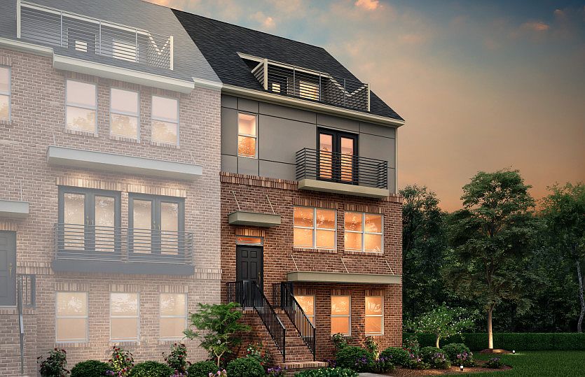 Dickenson Exterior 42 features Brick, Hardi Board, Balcony and Terrace