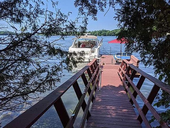 Bridge to crib deck and dock