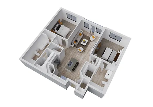 Floor plan Traverse 2x2