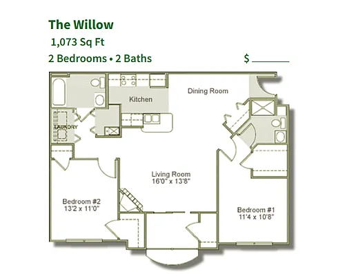 Floor plan The Willow