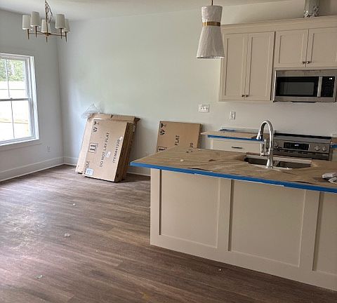 Dining room and kitchen