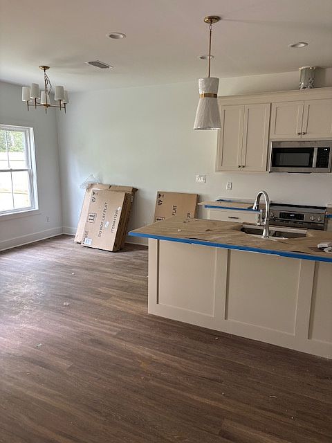 Dining room and kitchen