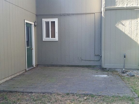 Patio space off of garage