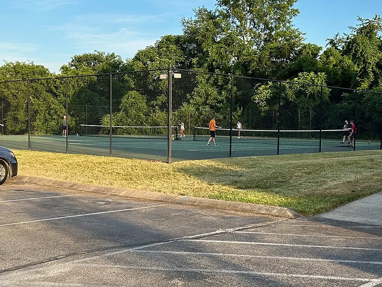Community tennis courts